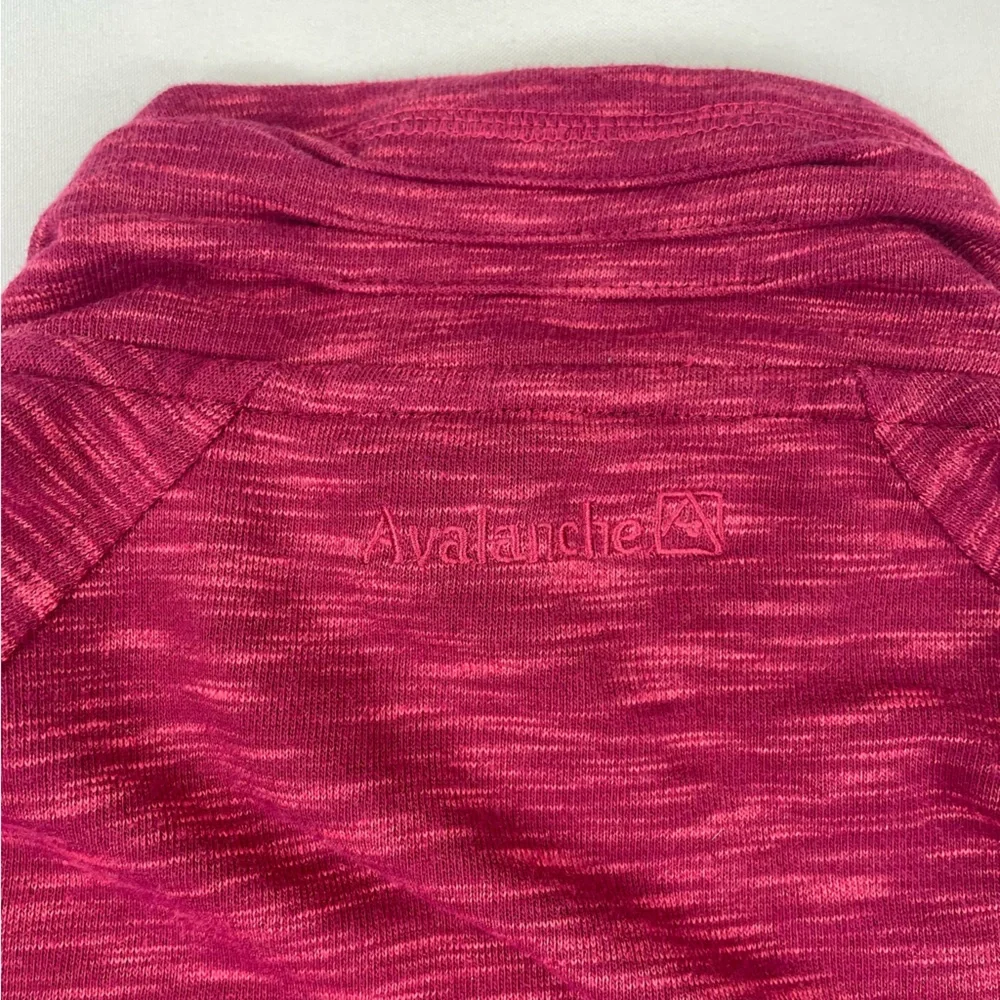 Avalanche Sweatshirt Womens Small Pink Two Tone 1/4 Button Pullover Jacket - Picture 7 of 9